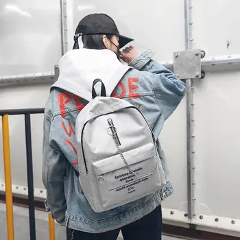 

Women Letter Print Shoulder Bag Fashion Trend Chain Backpack