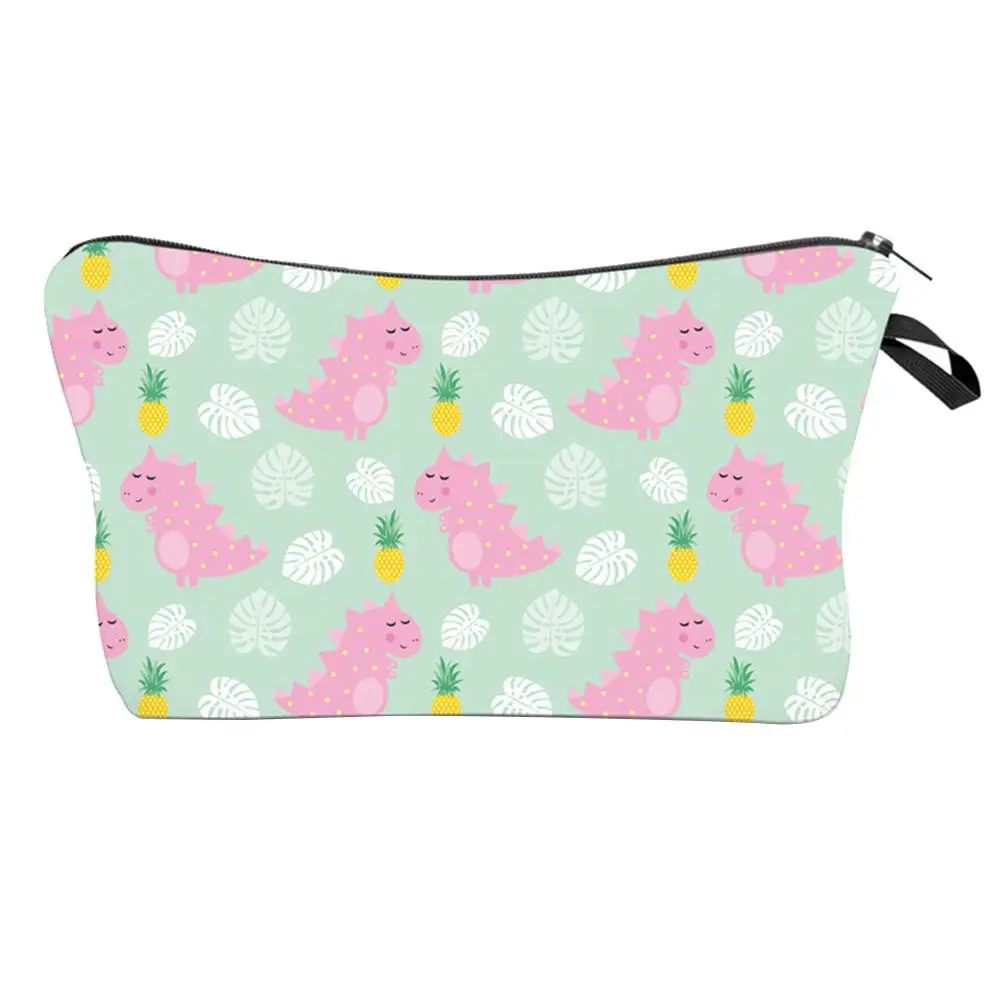 Dinosaur Print Makeup Bag