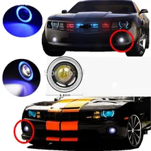 Feu ange des yeux universel 30W Led | 2.5 pouces, Led antibrouillard Auto, lentille DC12 24V, toutes les voitures peuvent utiliser BJ 2 pièces/lot