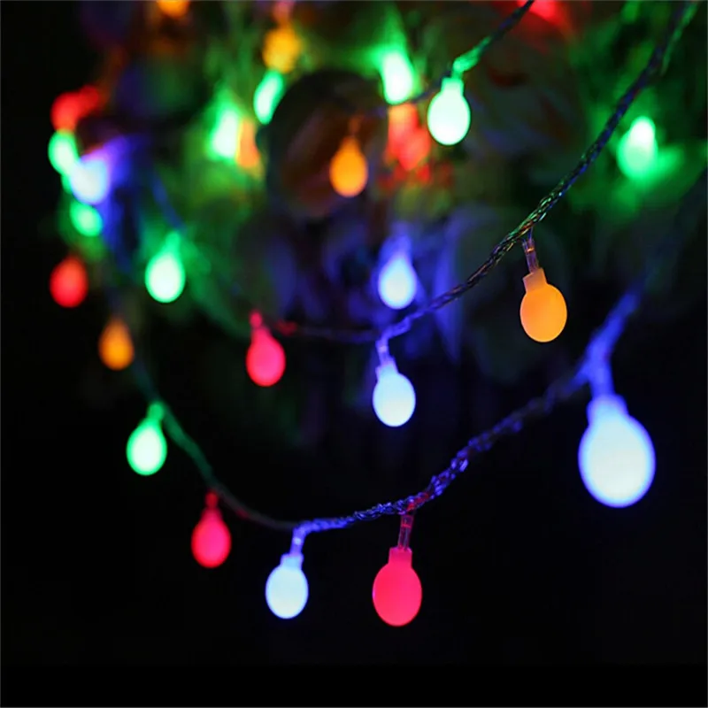 7,5 m 50 LED 110 V 220 V IP44 al aire libre Multicolor LED String luces de Navidad Holiday party decoración de la boda luces LED 7,5 m 50 LED 110 V 220 V IP44 al aire libre Multicolor LED String luces de Navidad Holiday party decoración de la boda luces LED