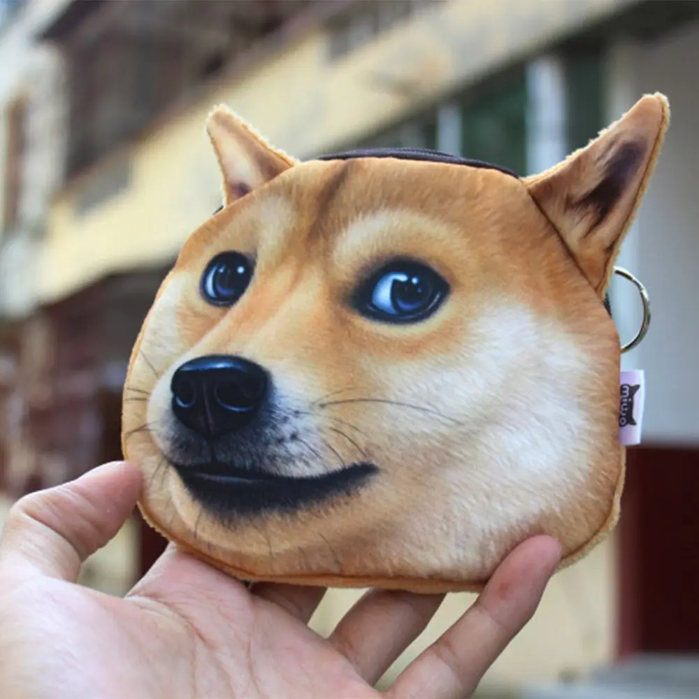 2018 горячая Распродажа милый мини кошелек с 3D изображением милой собаки хаски дож