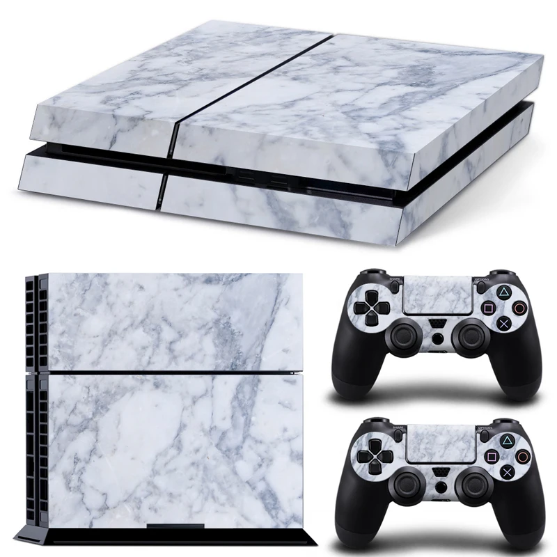 

OSTSTICKER Marble Grain Waterproof PVC Decal Vinyl Skin Stickers for PS4 Console and Controllers free shipping