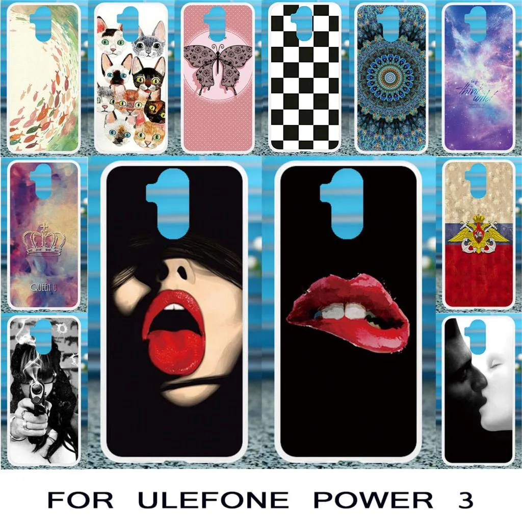 

TPU Painted Cases For Ulefone Power 3 Case Silicone Cover For Ulefone Power 3S Cases Housings Fundas Shells Capa Coque Soft