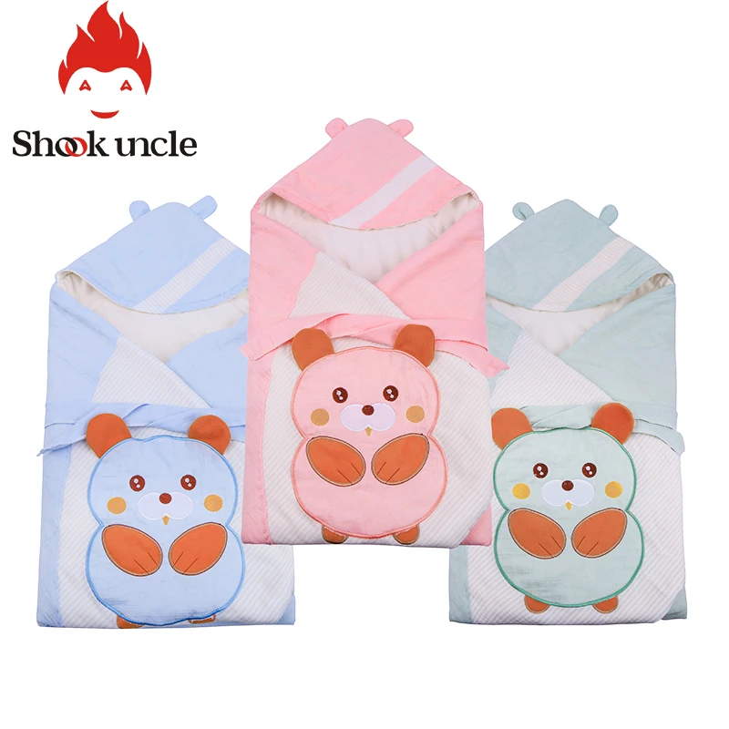 

Cotton gauze Baby Sleeping Bag 90 * 90 cm Oversized Envelopes for Newborns Cartoon pig Infant Sleep Sacks Baby Blanket Swaddling