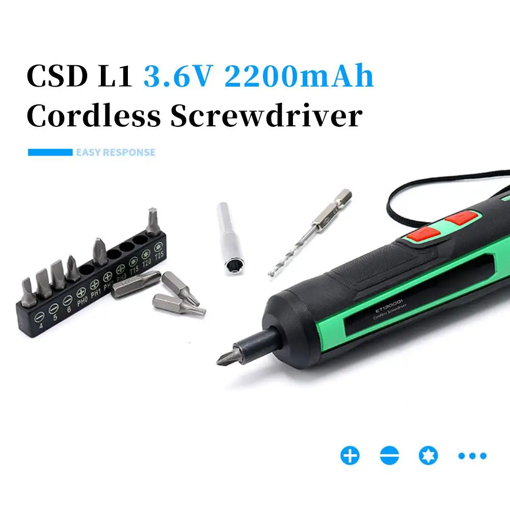 

Electric Screwdriver Rechargeable Mini Multifunctional Screwdriver 3.6V Household Drill