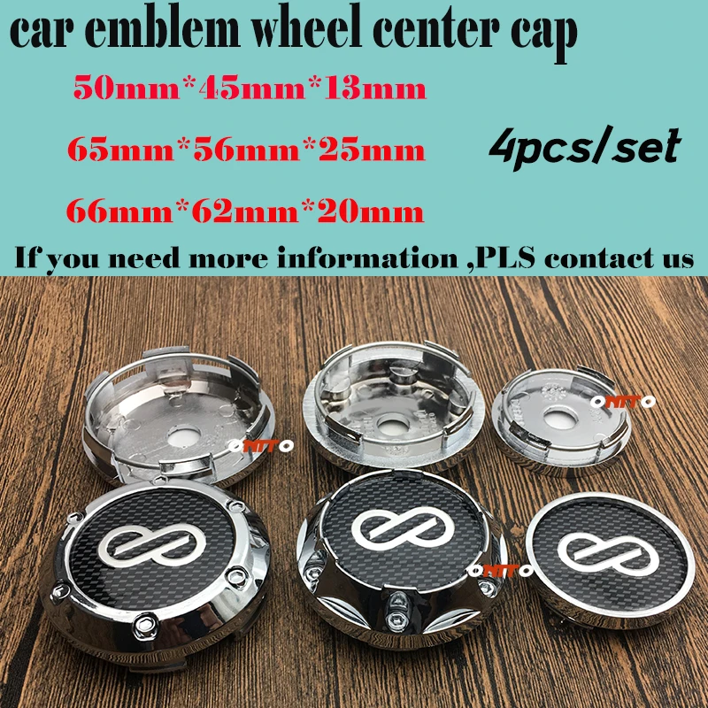 

Grid BLACK Enkei Emblem Car Decoration 4PCS/SET Wheel Center Cap Covers Wheel Hub Cap 50mm 65mm 66mm Rim badge Covers Wheel Cap