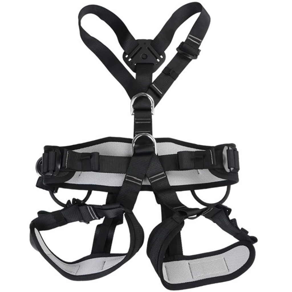 Outdoor Rock Tree Climbing Rappelling Full Body Safety Belt Harness