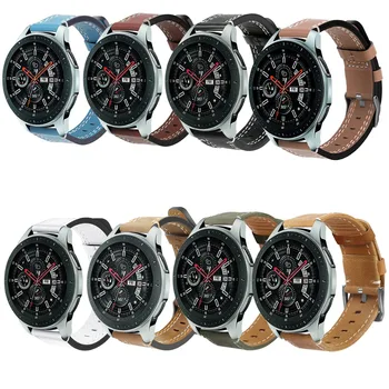 

22mm Leather Watchband For Samsung Galaxy Watch 46mm SM-R800 Band Quick Release Strap For Samsung Galaxy Watch 46mm Bands