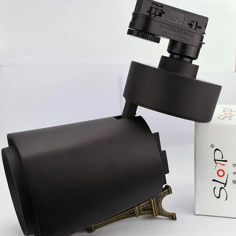 

Free Shipping AC110V/220V/240V 3LINE 30W COB LED LED Track Lights 100lm/W COB Track Lighting Black/White Housing Color