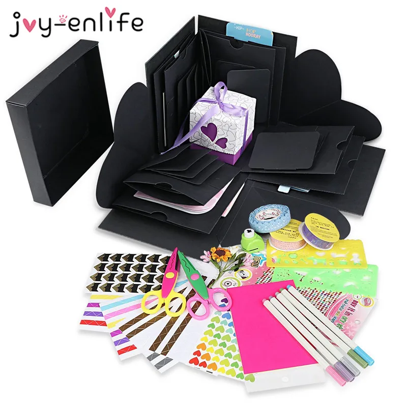 JOY ENLIFE DIY сюрприз любовь взрыв подарочной коробке для Юбилей Альбом Фотоальбом