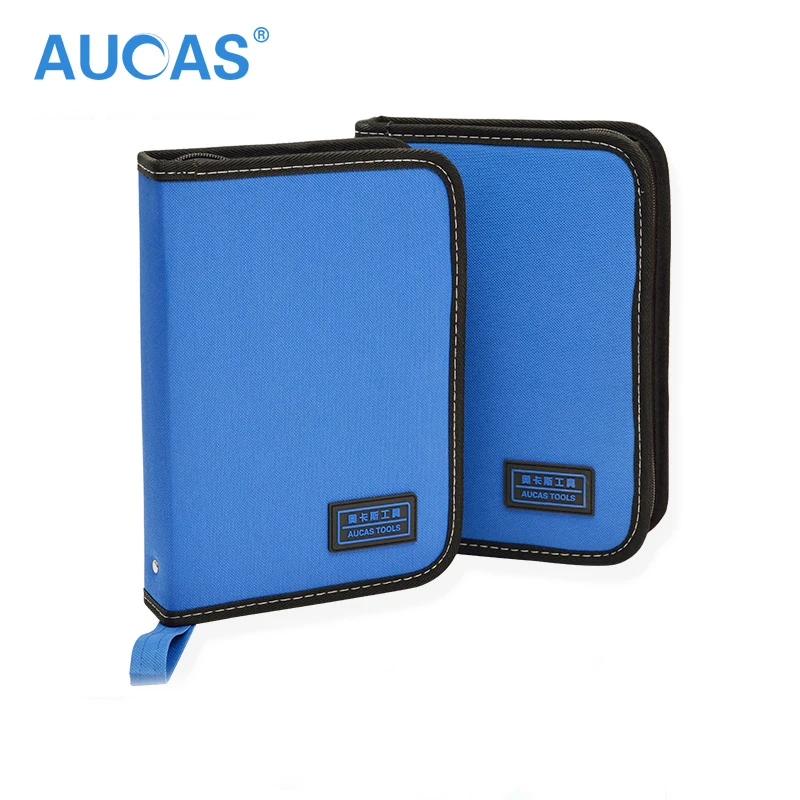Aucas network tools bag Multitool Network Repairing Set Tool Storage Bag Oxford Cloth Hardware Bag Pouch Blue