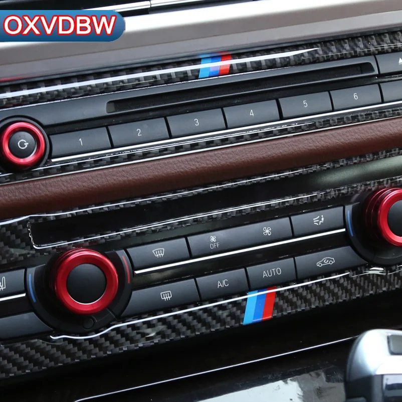 Для BMW F10 5 серии внутренняя отделка из углеродного волокна кондиционер CD панель