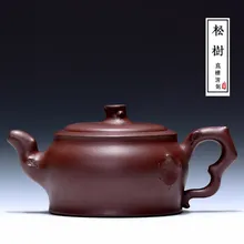 Настоящий yixing Zisha, полностью ручная работа, Аутентичные сосна заварочный чайник, чайный набор