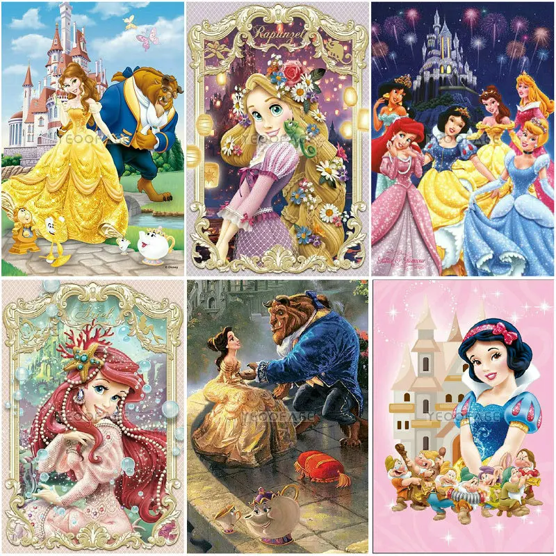 

Full square diamond embroidery home decoration diy 5d diamond painting Cross Stitch Snow White rhinestone Mosaic Pattern