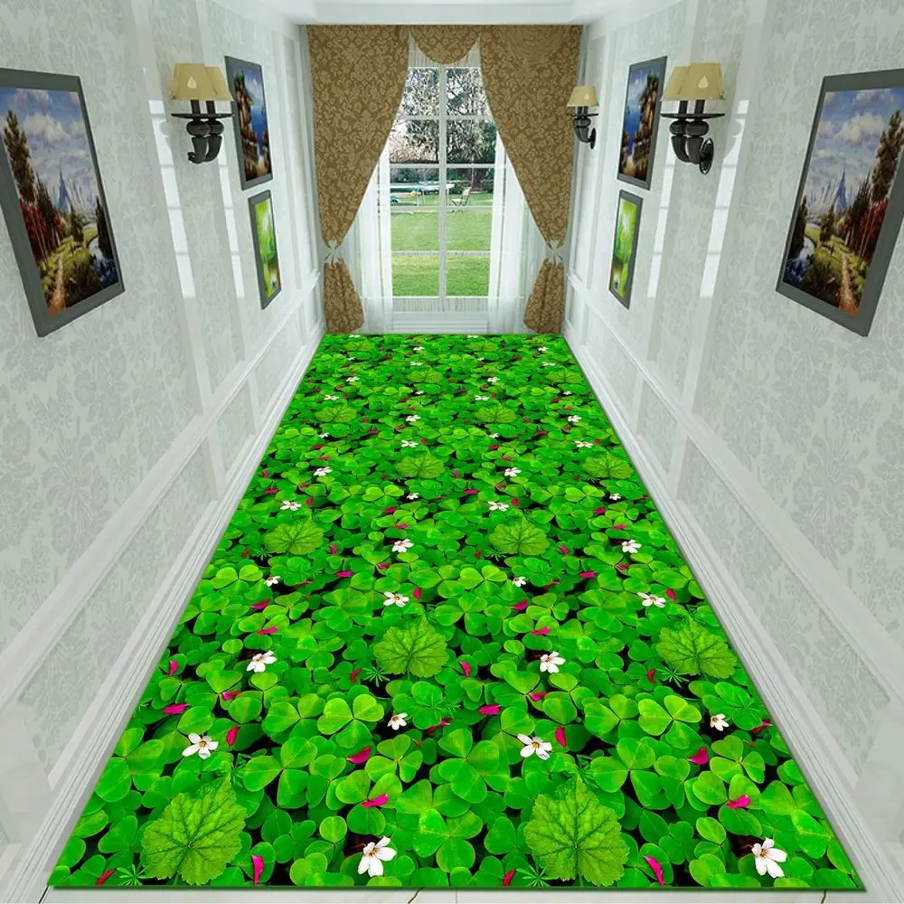Customize High Quality 3D Effect Hallway Carpet Pastoral Rugs Corridor Floor Mat Soft Aisle Stairs Anti-slip Suction Blanket Customize High Quality 3D Effect Hallway Carpet Pastoral Rugs Corridor Floor Mat Soft Aisle Stairs Anti-slip Suction Blanket