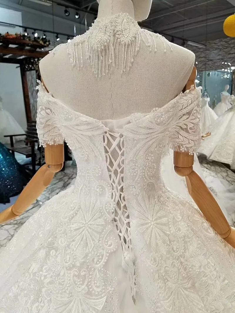 LS147565 изготовление под заказ торжественное платье с открытыми плечами милая свадебное торжественное платье ing платье носить ожерелье