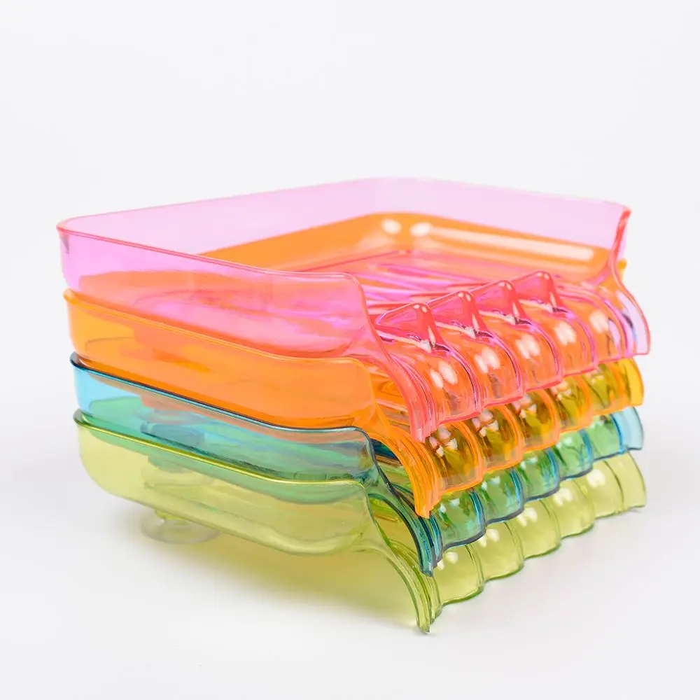 1 шт. креативная Ванная комната Водопад мыло блюдо для хранения конфетного цвета мыльные тарелки лоток держатель Чехол контейнеры всасывающий держатель для мыла