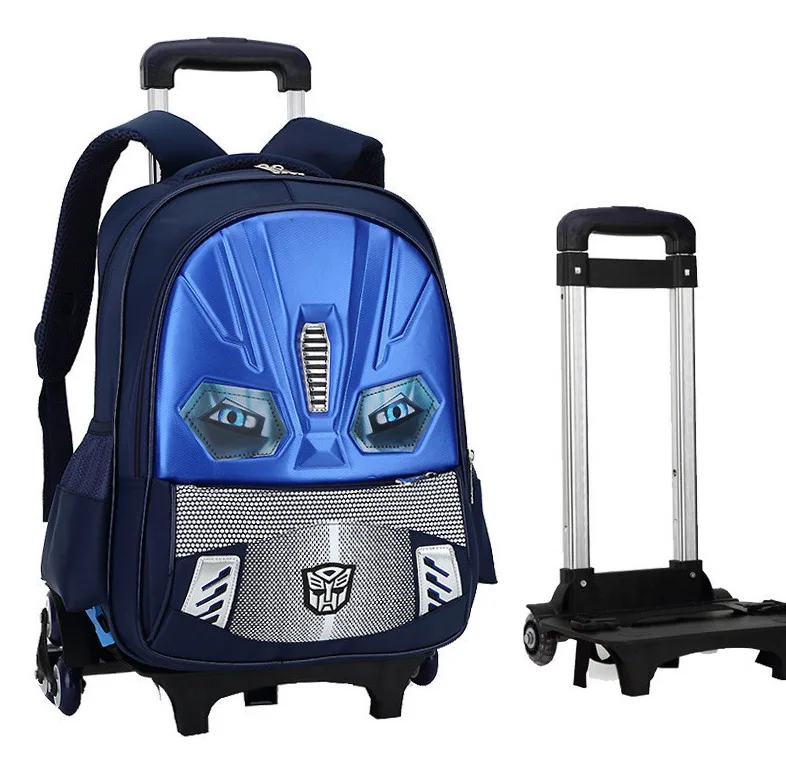 Детский рюкзак со съемными колесами, сумки на колесиках, детская школьная сумка, дорожные сумки для мальчиков, Детские Школьные Рюкзаки mochilas - Цвет: 2  wheels