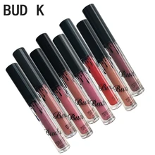 

BUD K Professioanl Makeup New Arrival 18 Colors Shimmer Liquid Lipstick Waterproof Matte LIP GLOSS Nude Lipstick Women Cosmetics
