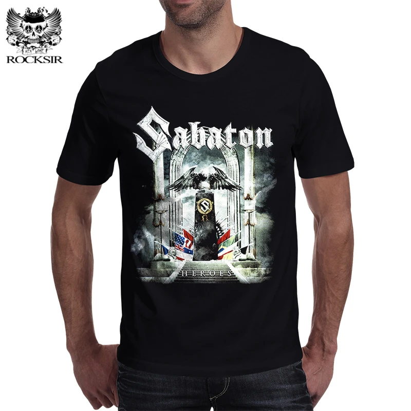 Rocksir 2018 САБАТОН хип хоп футболка мужская персональная 3D Рисунок брендовая одежда