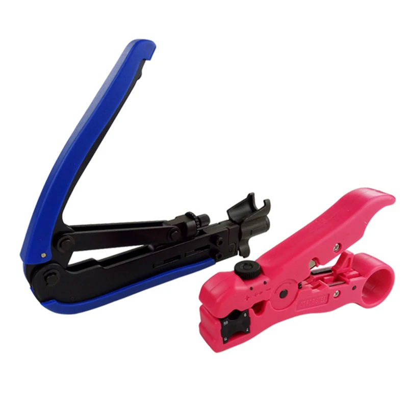 Coaxial Cable Crimper Coax Compression Tool F Connector Durable For