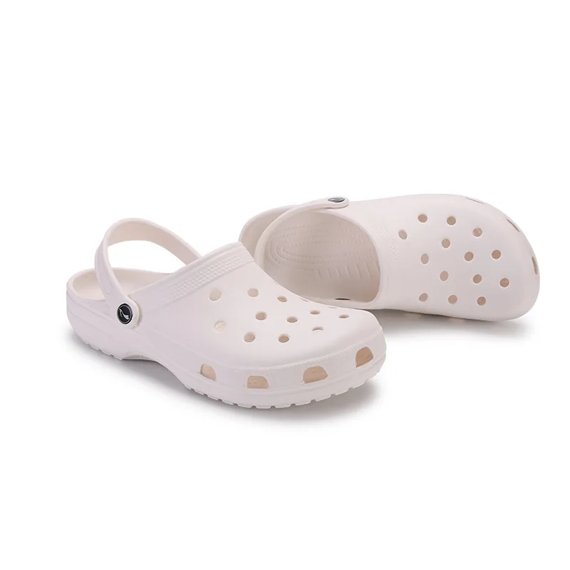 2018 Men Sandals Summer Slippers Shoes Croc fashion beach Sandals Casual Flat Slip On Flip Flops Men Hollow Shoes