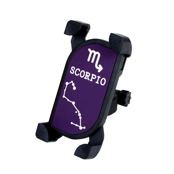 SCORPIO West biking универсальная велосипедная подставка для телефона 360 градусов вращающийся крепление для руля кронштейн 12 созвездий держатель для смартфона - Цвет: SCORPIO