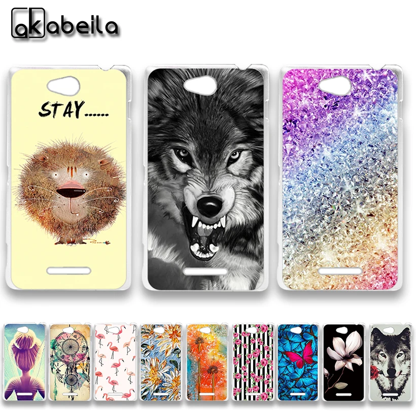 

AKABEILA Soft TPU Phone Cases For Sony Xperia C S39h C2305 5.0 inch Covers Nutella Flamingo Tetris Bags Shell Housing