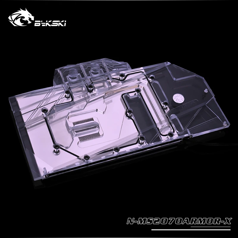Bykski GPU cooler fit GeForce RTX2070 ARMOR 8G OC VGA блок водяного охлаждения rgb/rbw light N-MS2070ARMOR-X