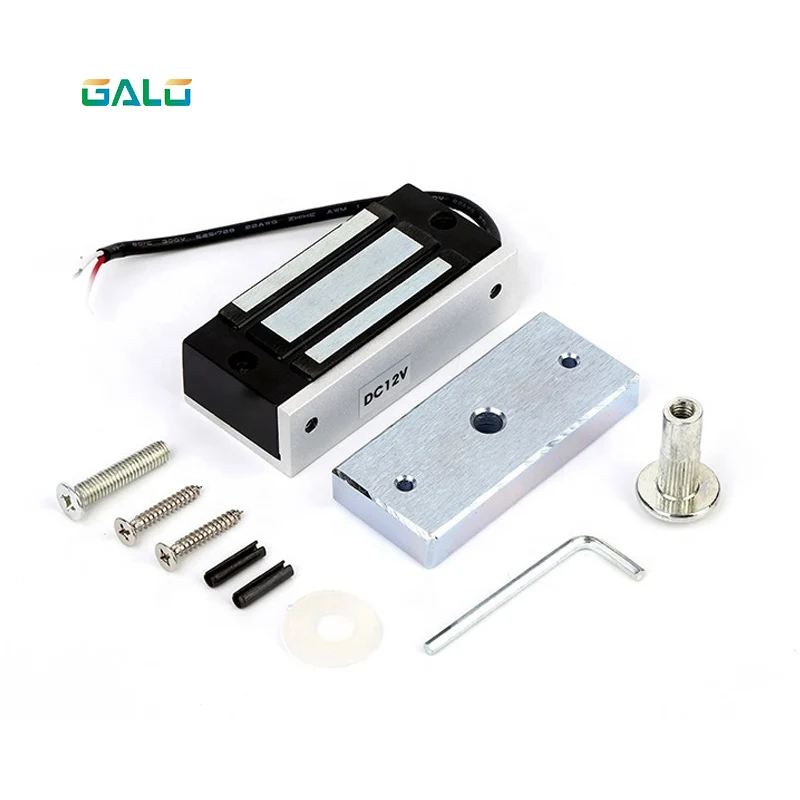 Single Door Electronic Electromagnetic Door Lock Magnetic Lock 60KG /100Lbs For Home Access Control Showcase Cabinet Glass Door