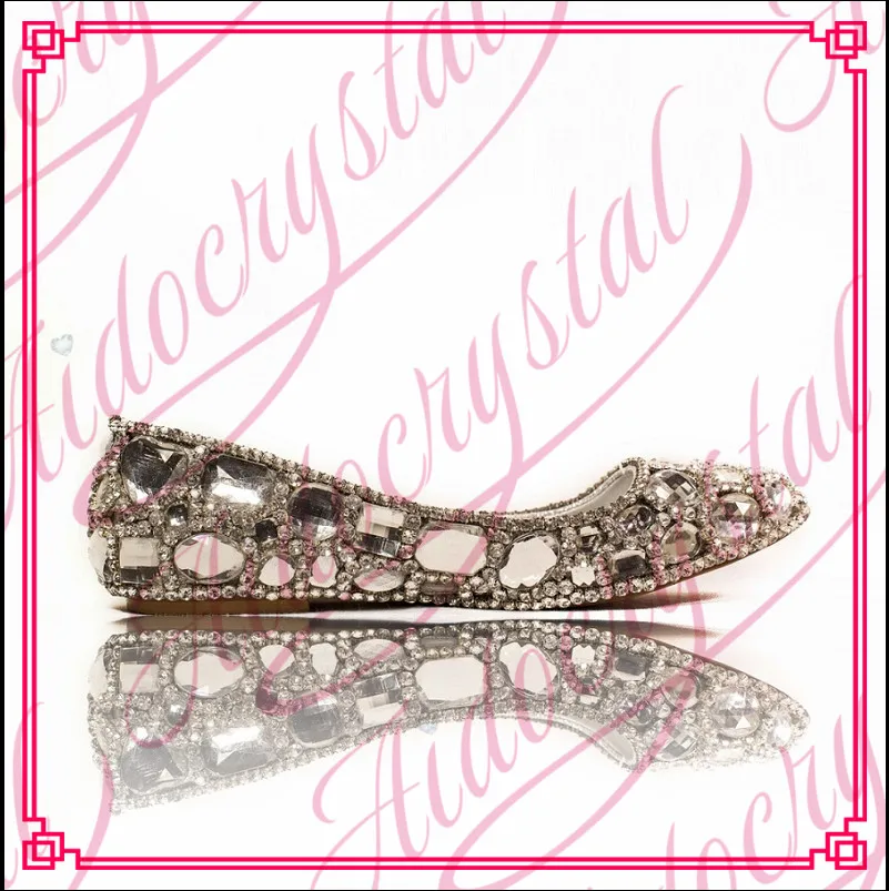 pointed toe flats silver