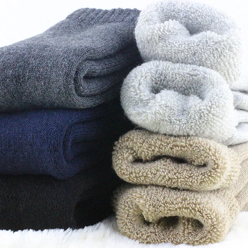 1-lot-3-pairs-6-pieces-Wool-socks-warm-socks-plus-thick-velvet-solid-color-thickening