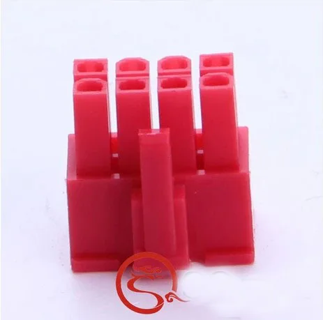 

10PCS 5557-8P CPU Module 8pin connector seat hole space 4.2mm without plug red