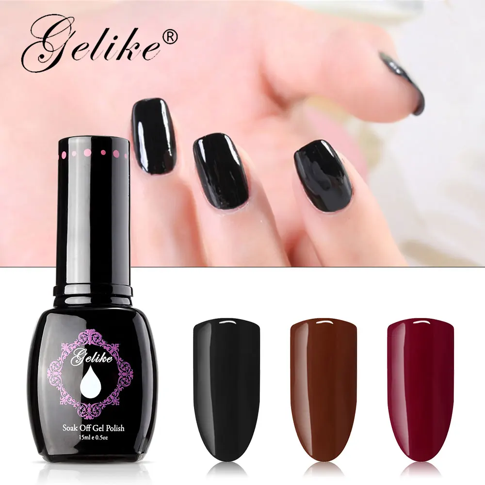 

Gelike 15ml Gel Polish LED UV Soak Off Nail Art Gel Polish LED UV Nail Art Nails Gel Nail Polish Nail Gel Nail Art