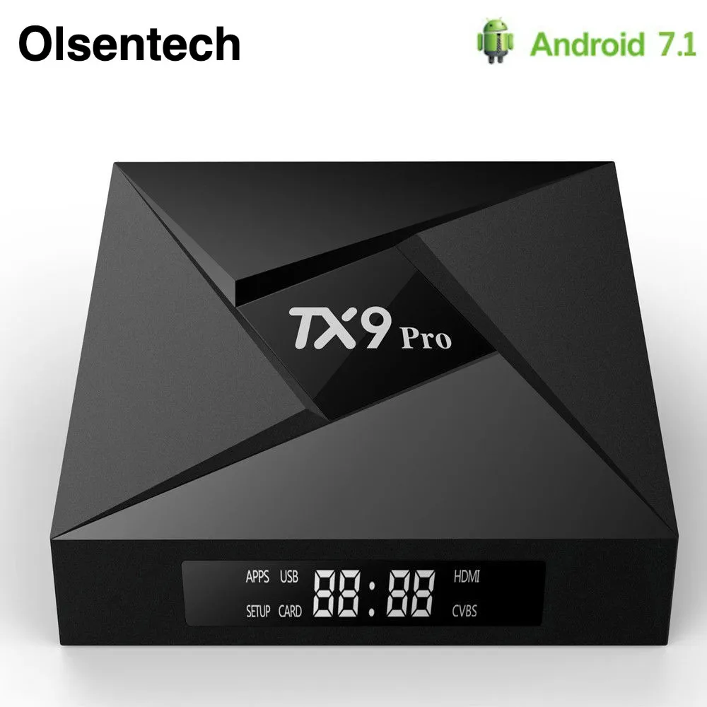 

TX9 Pro 3G 32G Amlogic S912 vs tx92 Octa-core CPU tv box Android 7.1 OS Bluetooth 4.1 h.265 2.4g/5.8g wifi 4k ott tv box