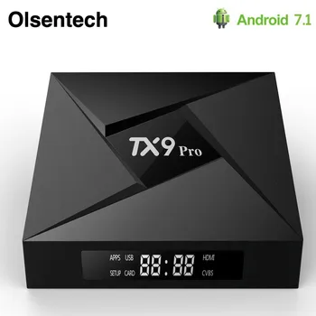 

TX9 Pro 3G 32G Amlogic S912 vs tx92 Octa-core CPU tv box Android 7.1 OS Bluetooth 4.1 h.265 2.4g/5.8g wifi 4k ott tv box