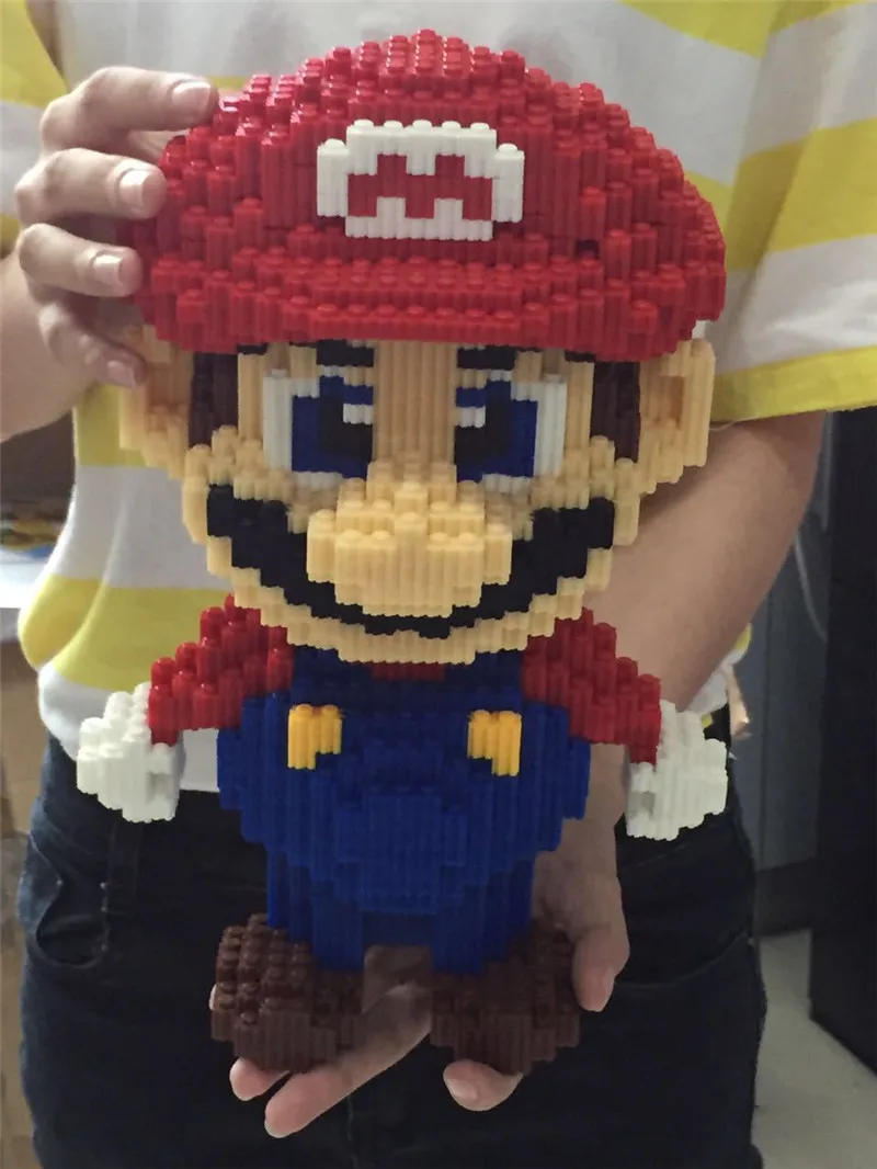 Big Size Super Mario Diamond Diamond Building Blocks Toys Kids DIY  Plastic Assembling Particles Bricks Toy Educational Gift 31cm  (3)
