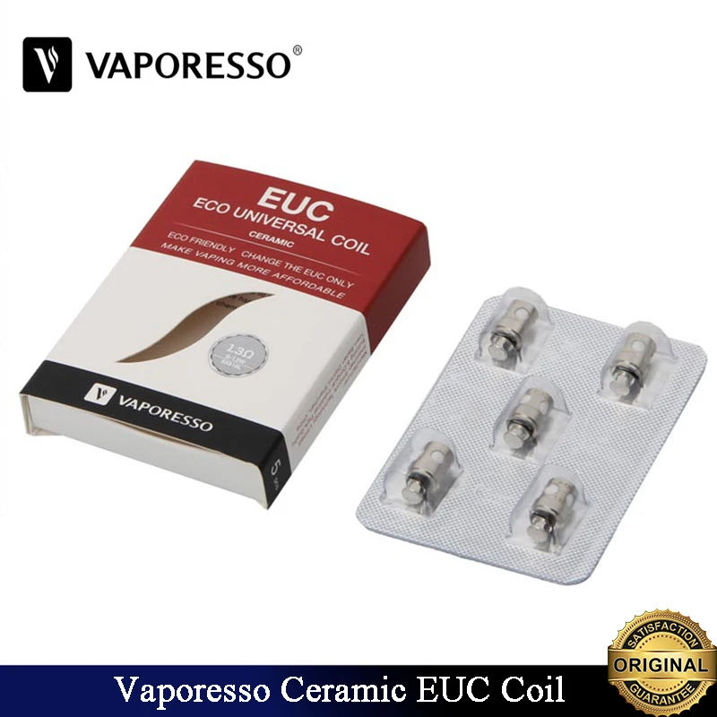 15 шт./лот оригинальная керамическая катушка Vaporesso EUC SS316L без рукава для