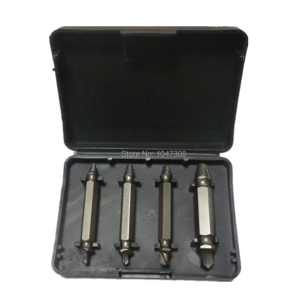 Buy 4pcs HSS Rigid Broken Screw Bolt Extractor Set Kit