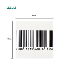 EAS RF Мягкая Этикетка 50*50 мм пустая Прозрачная Самоклеющаяся наклейка на товар