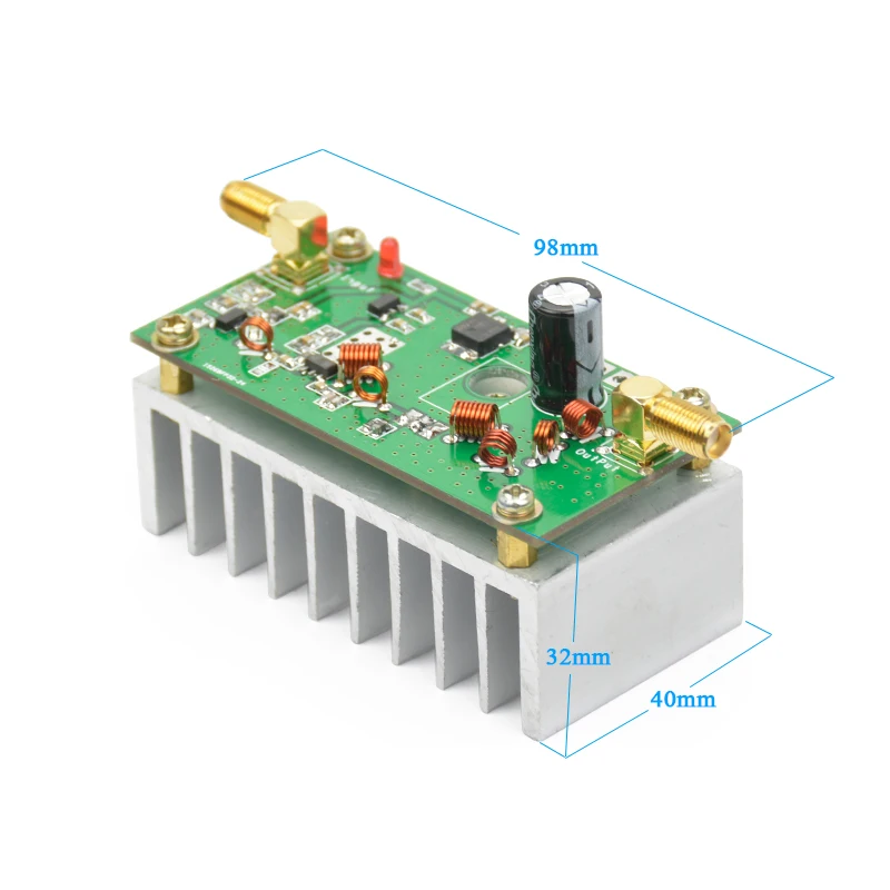 Aiyima 7W FM Power Amplefier HF Amplifier Board 65-110MHz Input 1mW With Heat Sink