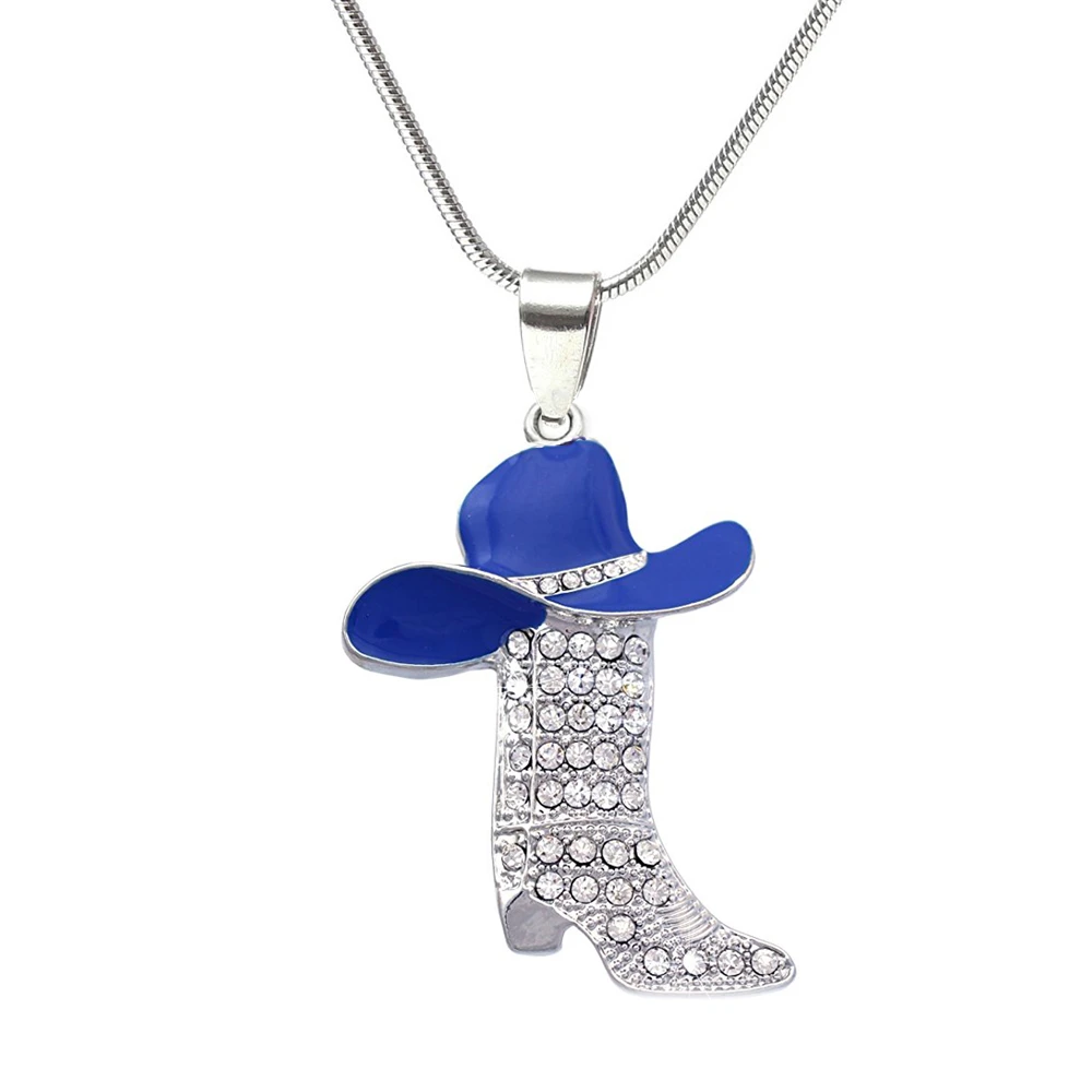 cowgirl boot necklace