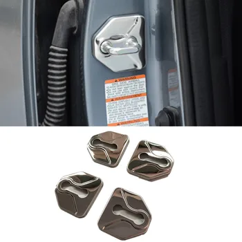 

4pcs/set Stainless Steel Car Door Lock Buckle Cover Cap Protector for Subaru XV 2018 Forester 19 Outback Interior Accessories