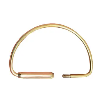 

1 Pcs Outdoor EDC Handmade Oval Shape Brass Multi Tool Keychain D Shape Classic Key Ring Key Chain Camping Equipment Tools