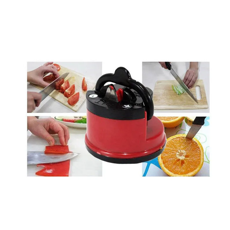 

Suction Knife Sharpener Sharpening Tool Easy and Safe to Sharpens Kitchen Chef Knives Damascus Knives Sharpener
