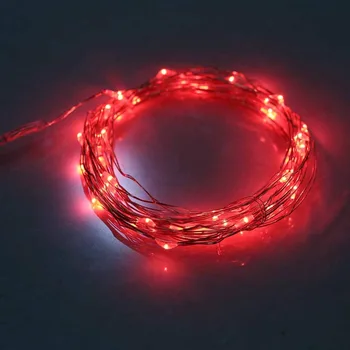 

ICOCO 4M 40LED 7 Colors Copper Wire Fairy String Light Waterproof 3 AA Battery Operated Xmas Wedding Party Festival Decoration