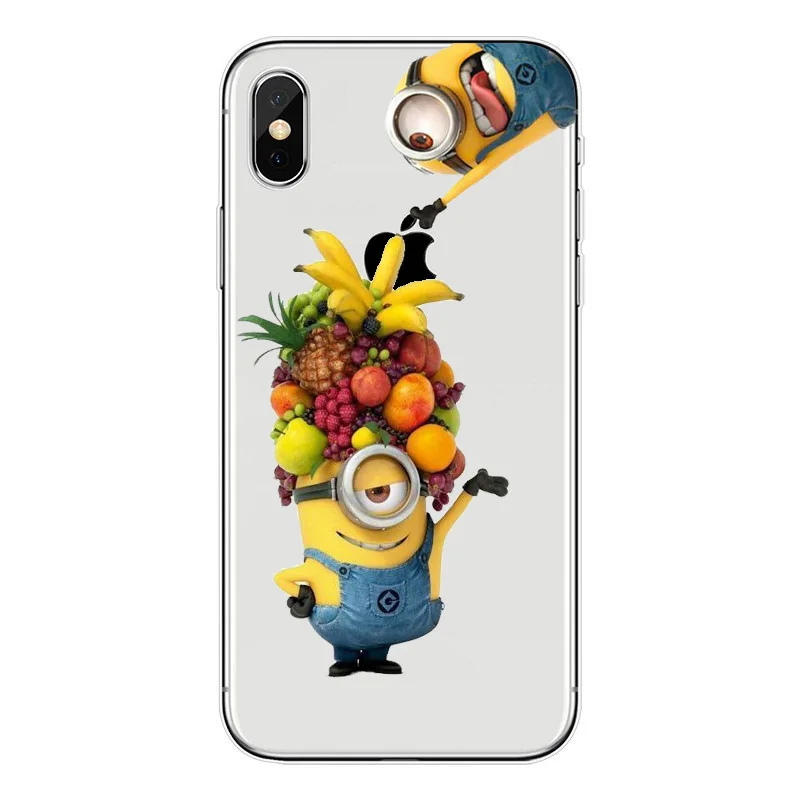 Phone Cases Despicable Me 3 Yellow Minions Design Soft Silicone Clear TPU Coque Cover for iPhone X 6 6s 7 8 Plus XS XS Max XR
