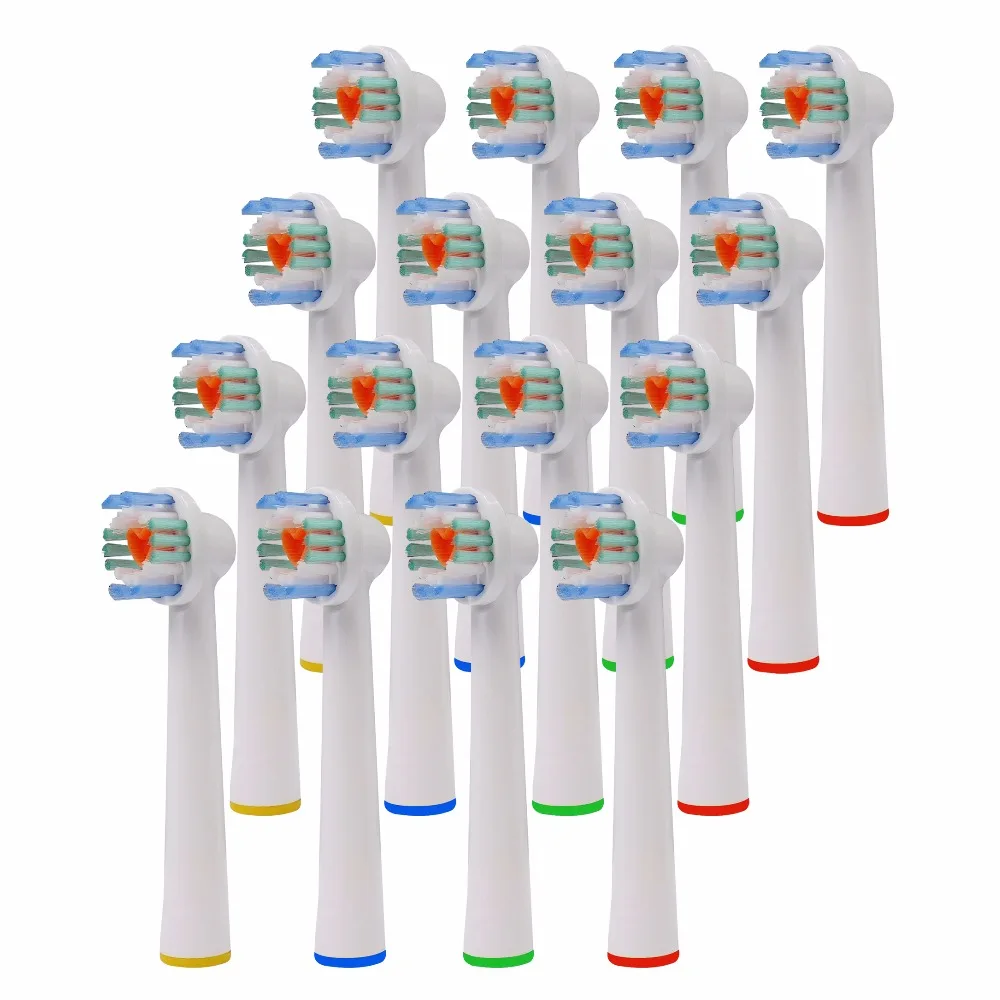 

16pcs Electric Toothbrush Heads For Braun Oral B Brush Replacment Head Soft Advance Power/Pro Health/Triumph/3D Excel/Vitality