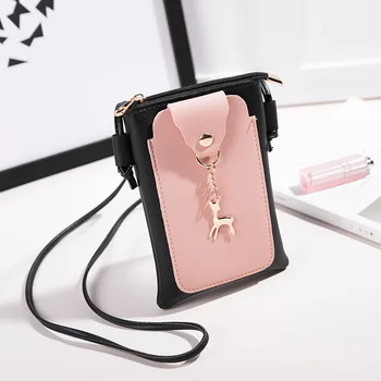 

Women Small Mini Shoulder Bag Crossbody Bags Sling PU Leather Phone Holder Handbag Best Sale-WT