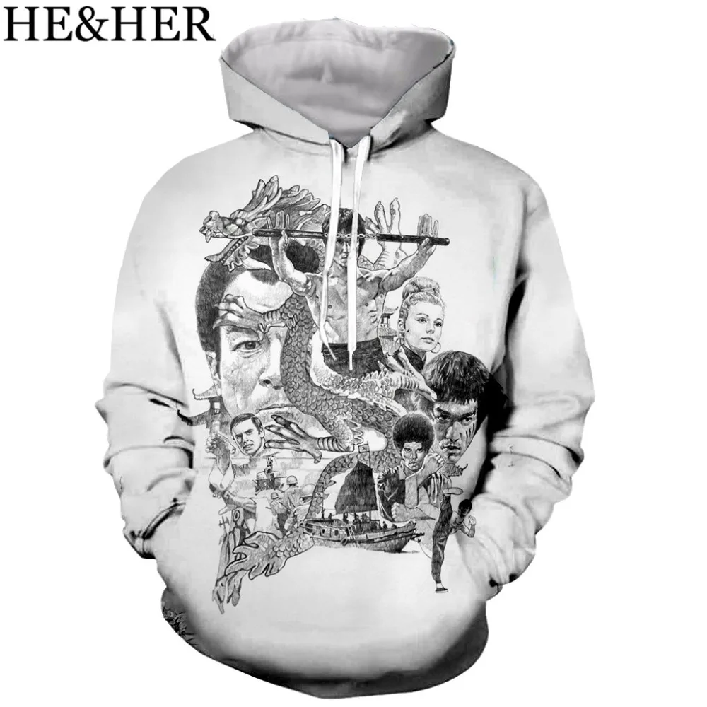 

Forever Action star Bruce Lee cute 3D printed men hooded hoodie fashion graphic hoodie casual streetwear pullover hoodie